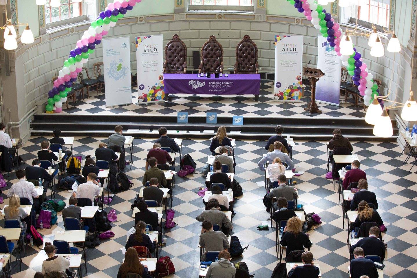 AILO 2016 taking place in the Exam Hall at Trinity College Dublin