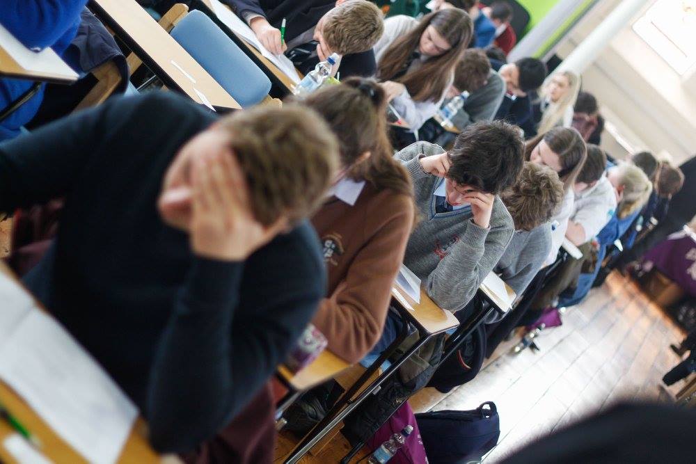 Students taking part in the AILO National Final in 2017