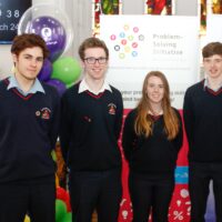 Award-winning Mountrath Community School students pictured at the AILO national final 2017
