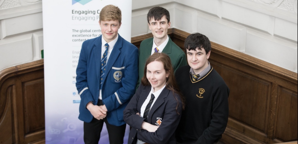 Flynn Ryan, Keelan James Daye, Laura Cosgrave and Páidí Walsh (Ireland's team for IOL 2019)