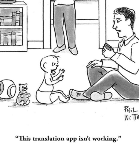 Funny cartoon about language acquisition