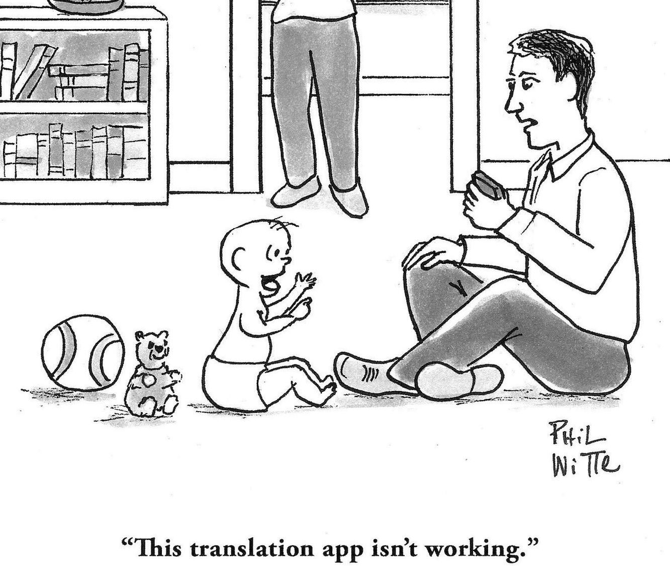 Funny cartoon about language acquisition