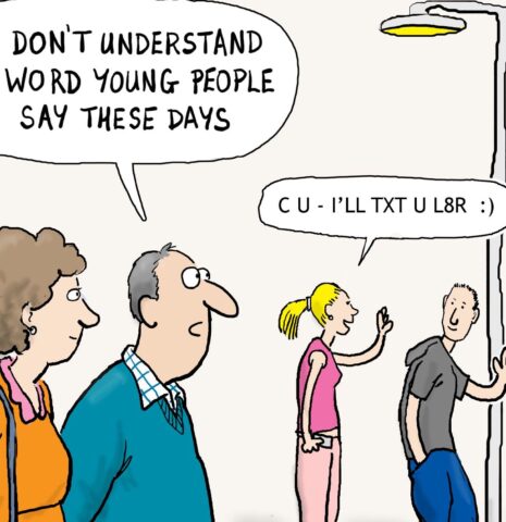 Funny cartoon about syntax
