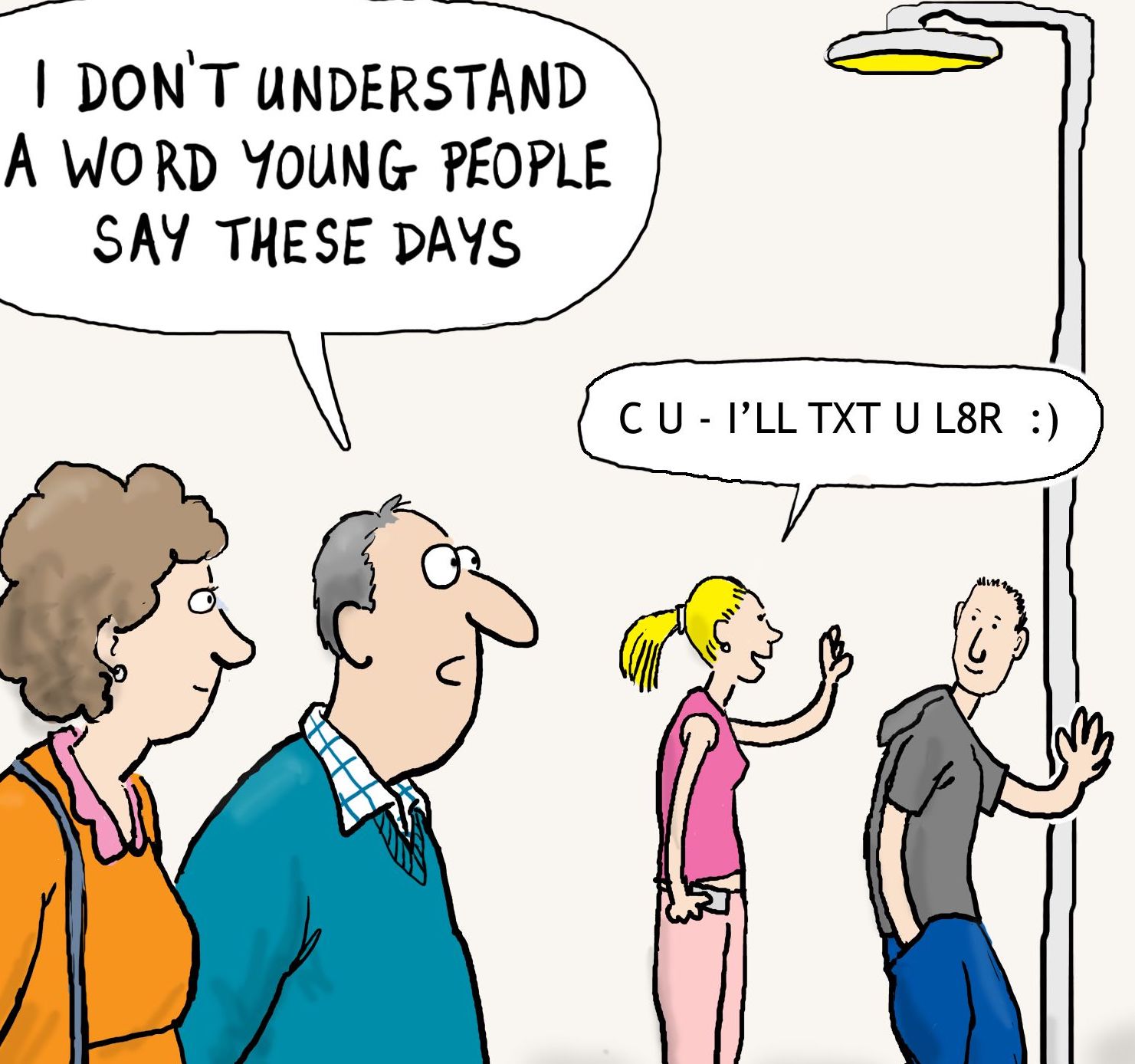 Funny cartoon about syntax